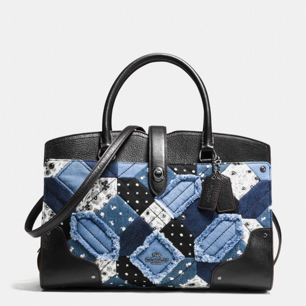 Mercer Satchel In Canyon Quilt Denim COACH®