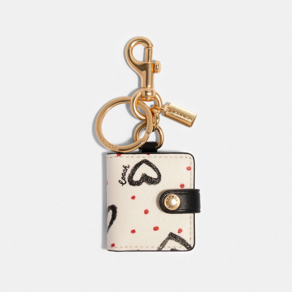 COACH Outlet COACH Outlet Picture Frame Bag Charm With Crayon Hearts Print