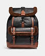 COACH®,BLEECKER BACKPACK,Leather,Large,Saddle/Black Copper,Front View