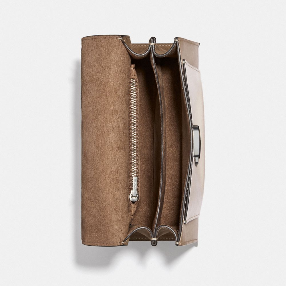 Tabby Top Handle 20 In Colorblock With Snakeskin Detail