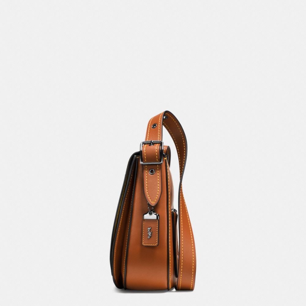 COACH®,Mickey Saddle Bag In Glovetanned Leather,,Angle View