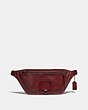 COACH®,RIVINGTON BELT BAG,Leather,Small,Black Copper Finish/Red Currant,Front View
