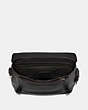 COACH®,RIVINGTON BIKE BAG,Leather,Medium,Black Copper/Black,Inside View,Top View