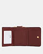 COACH®,SMALL TRIFOLD WALLET,pvc,Mini,Gold/Bright Coral,Inside View,Top View