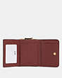 COACH®,SMALL TRIFOLD WALLET,pvc,Mini,Gold/Taupe,Inside View,Top View