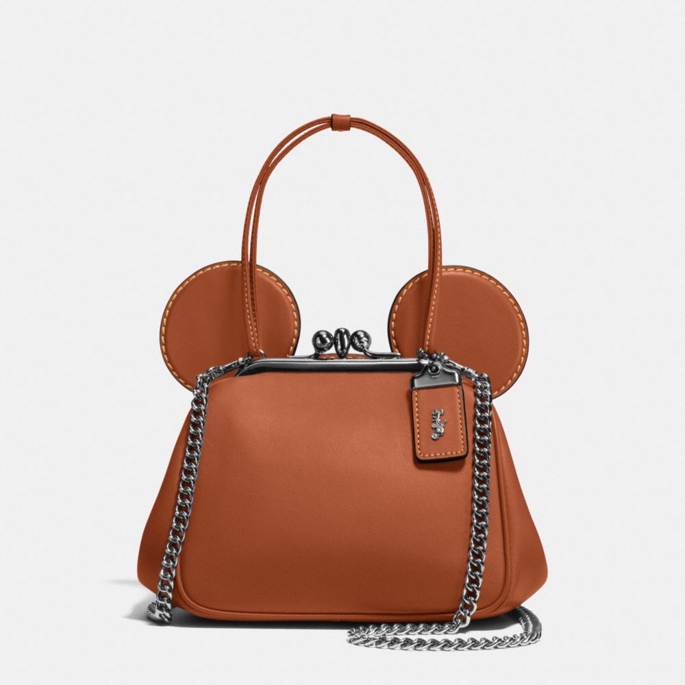 COACH®: Mickey Kisslock Bag In Glovetanned Leather