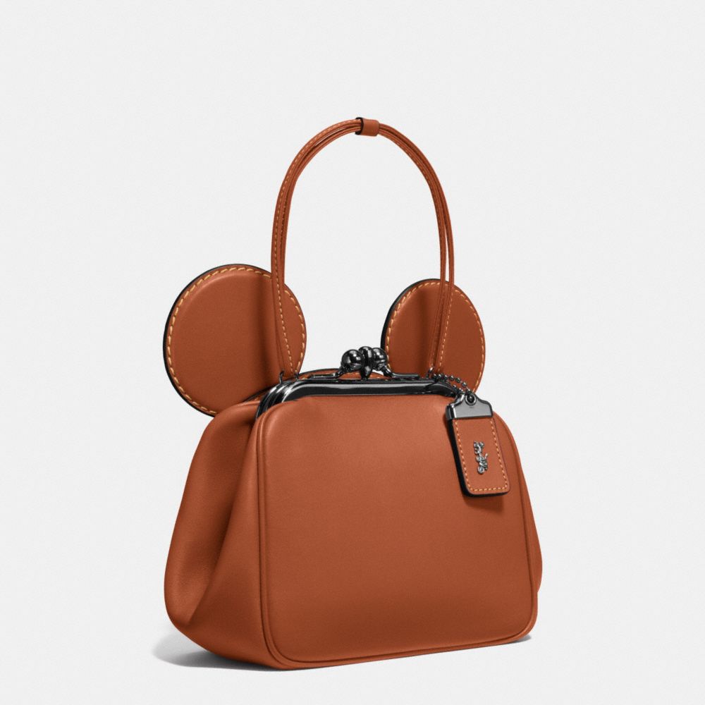 COACH® | Mickey Kisslock Bag In Glovetanned Leather