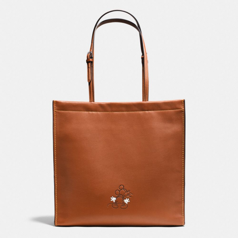 COACH®,Mickey Skinny Tote In Glovetanned Leather,,Angle View