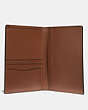 COACH®,PASSPORT CASE,Leather,Adventurer,Saddle,Inside View,Top View