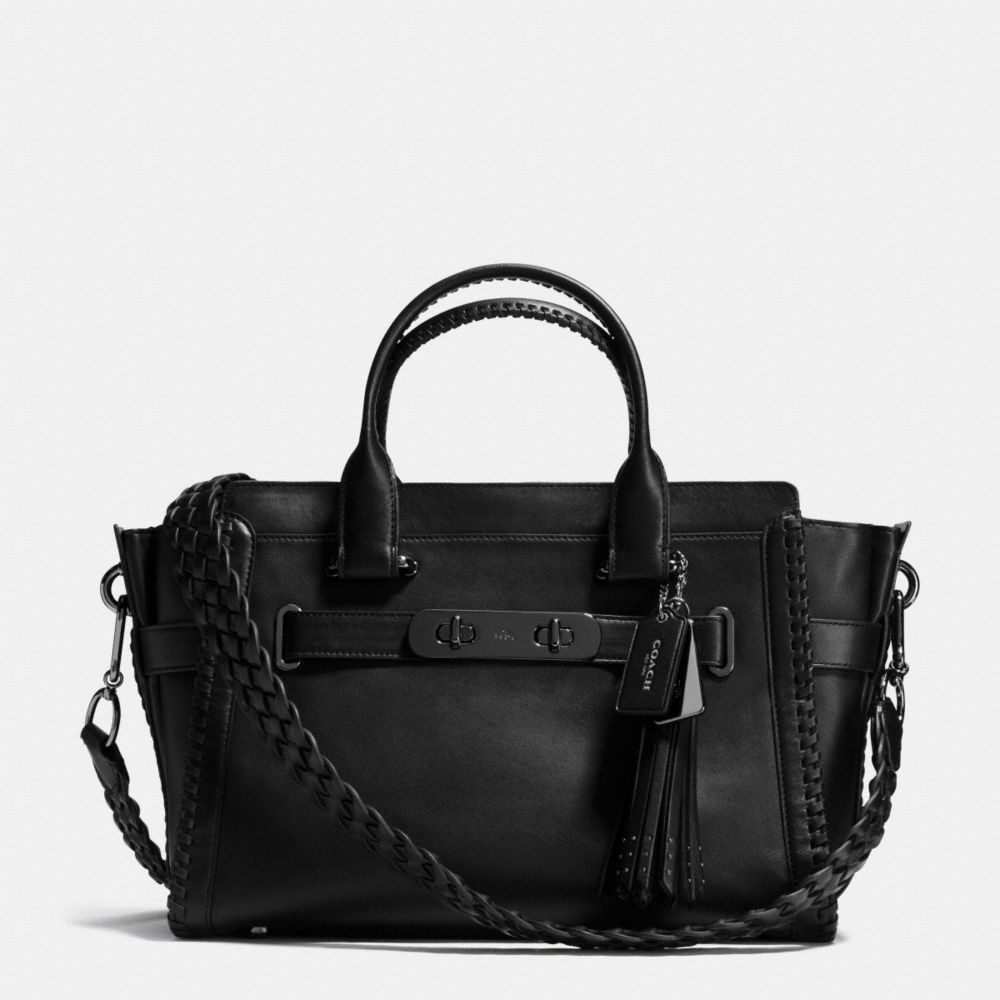 Rip And Repair Coach Swagger Carryall En Cuir Tanné