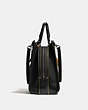 COACH®,ROGUE BAG,Pebbled Leather,Large,Black Copper/Black,Angle View