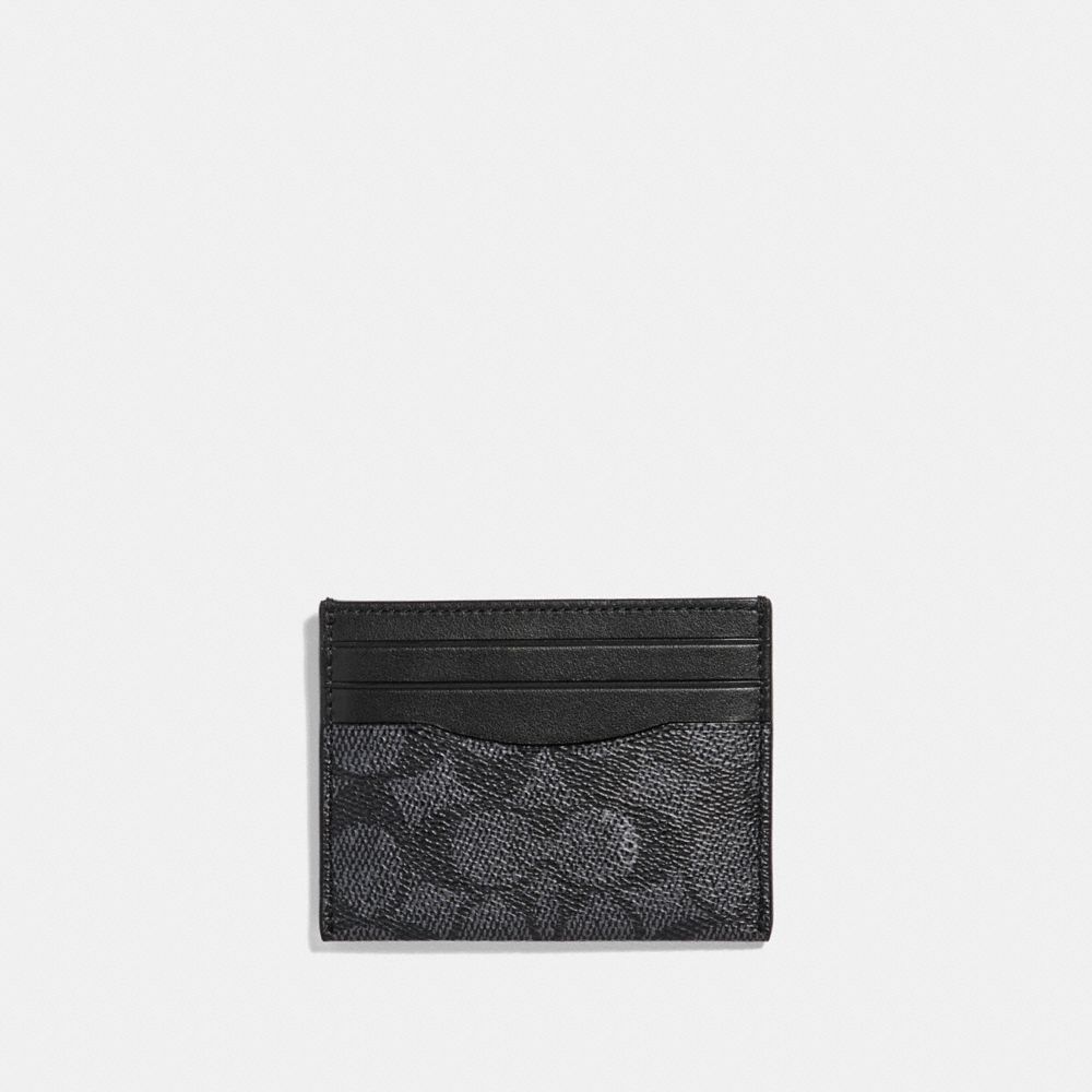 COACH® Outlet  Magnetic Card Case In Signature Canvas