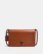 COACH®,DINKY 24,Leather,Small,Black Copper/1941 Saddle,Front View