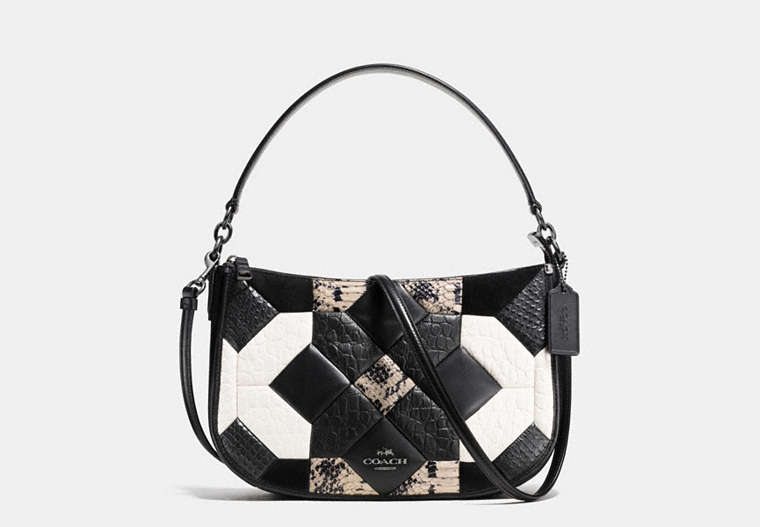 Canyon Quilt Chelsea Crossbody In Exotic Embossed Leather