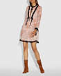 COACH®,ROSE PRINT DRESS,Mixed Material,PINK,Scale View