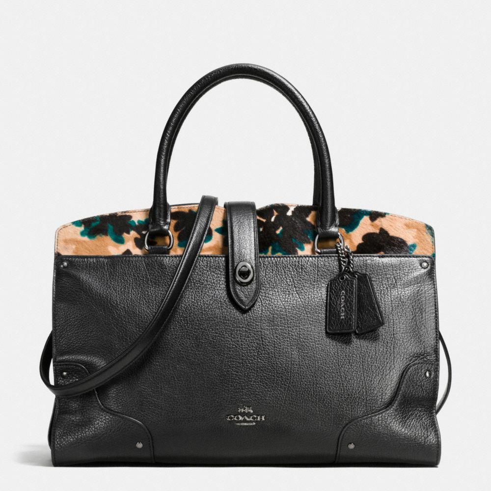 Mercer Satchel In Printed Haircalf