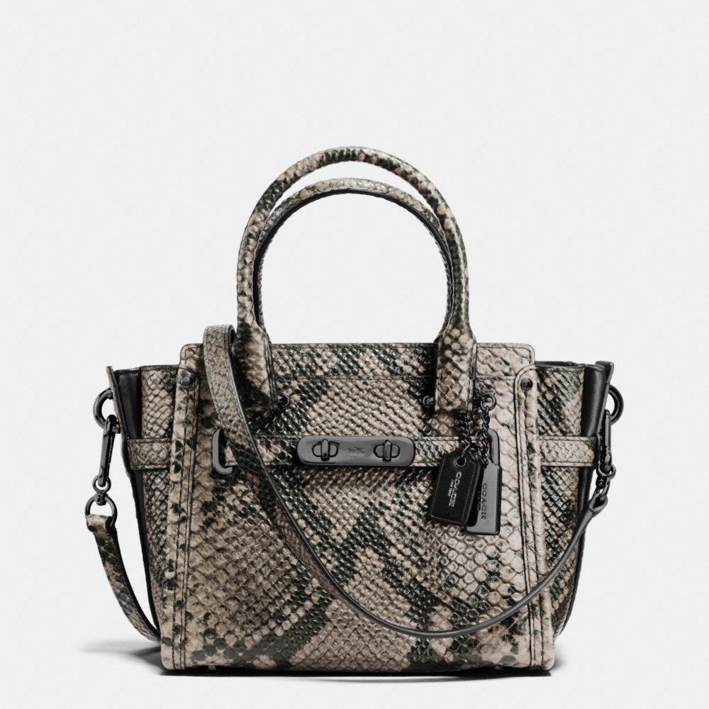 COACH Coach Swagger 21 In Snake Embossed Leather