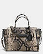 Coach Swagger 27 Carryall In Snake Embossed Leather