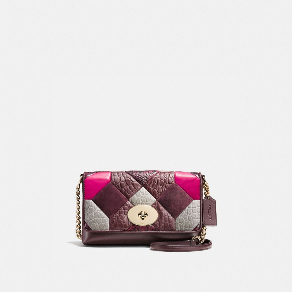 COACH®,Crosstown Crossbody With Canyon Quilt,,Front View