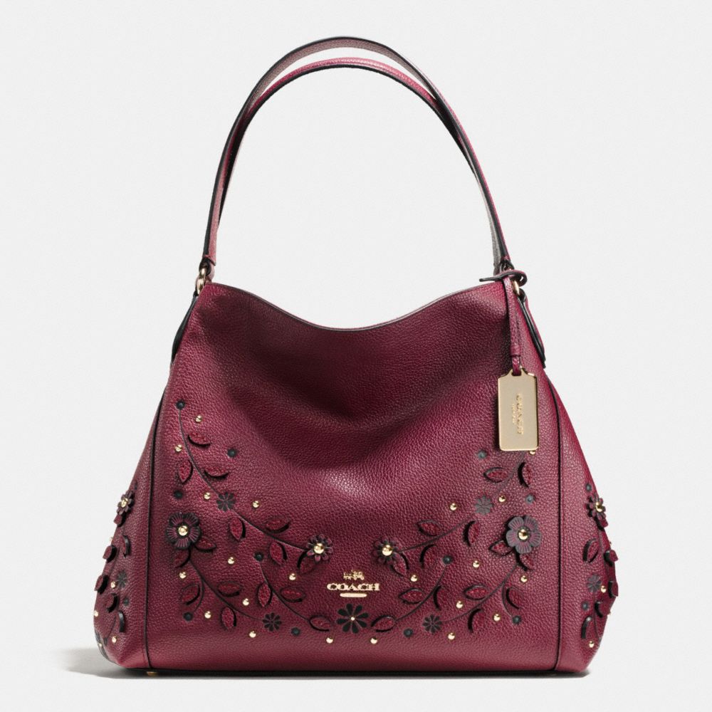 Willow Floral Edie Shoulder Bag 31 In Pebble Leather