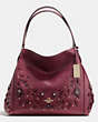 Willow Floral Edie Shoulder Bag 31 In Pebble Leather