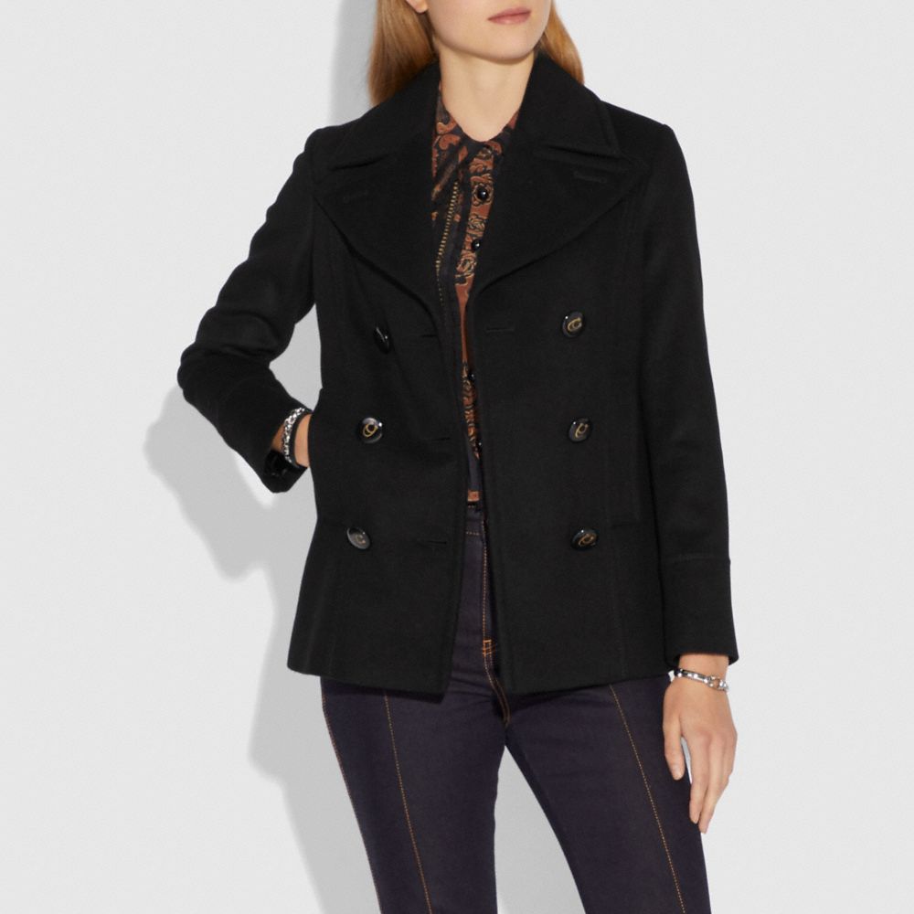 Coach peacoat hot sale