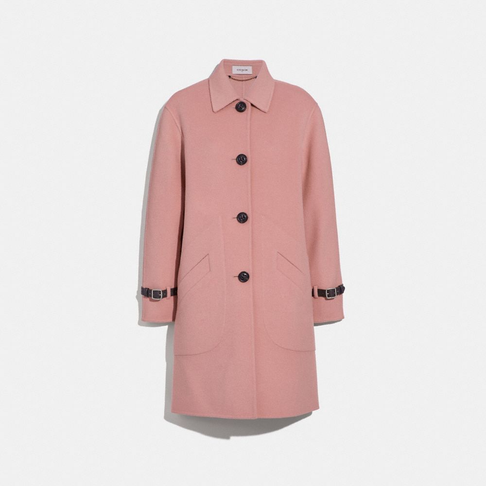 COACH®,Wool Coat,,Front View