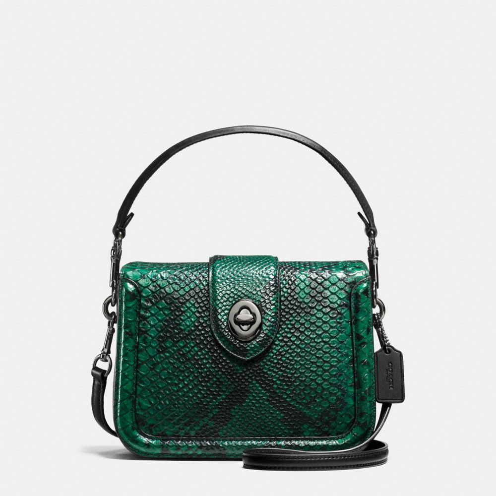 COACH® | Page Crossbody In Snake Embossed Leather