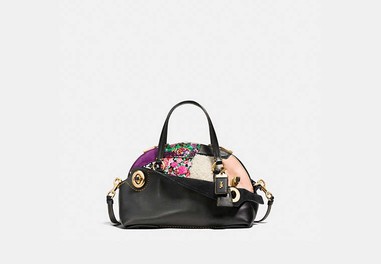 Outlaw Satchel 36 In Embellished Patchwork Leather