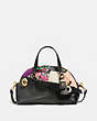 Outlaw Satchel 36 In Embellished Patchwork Leather