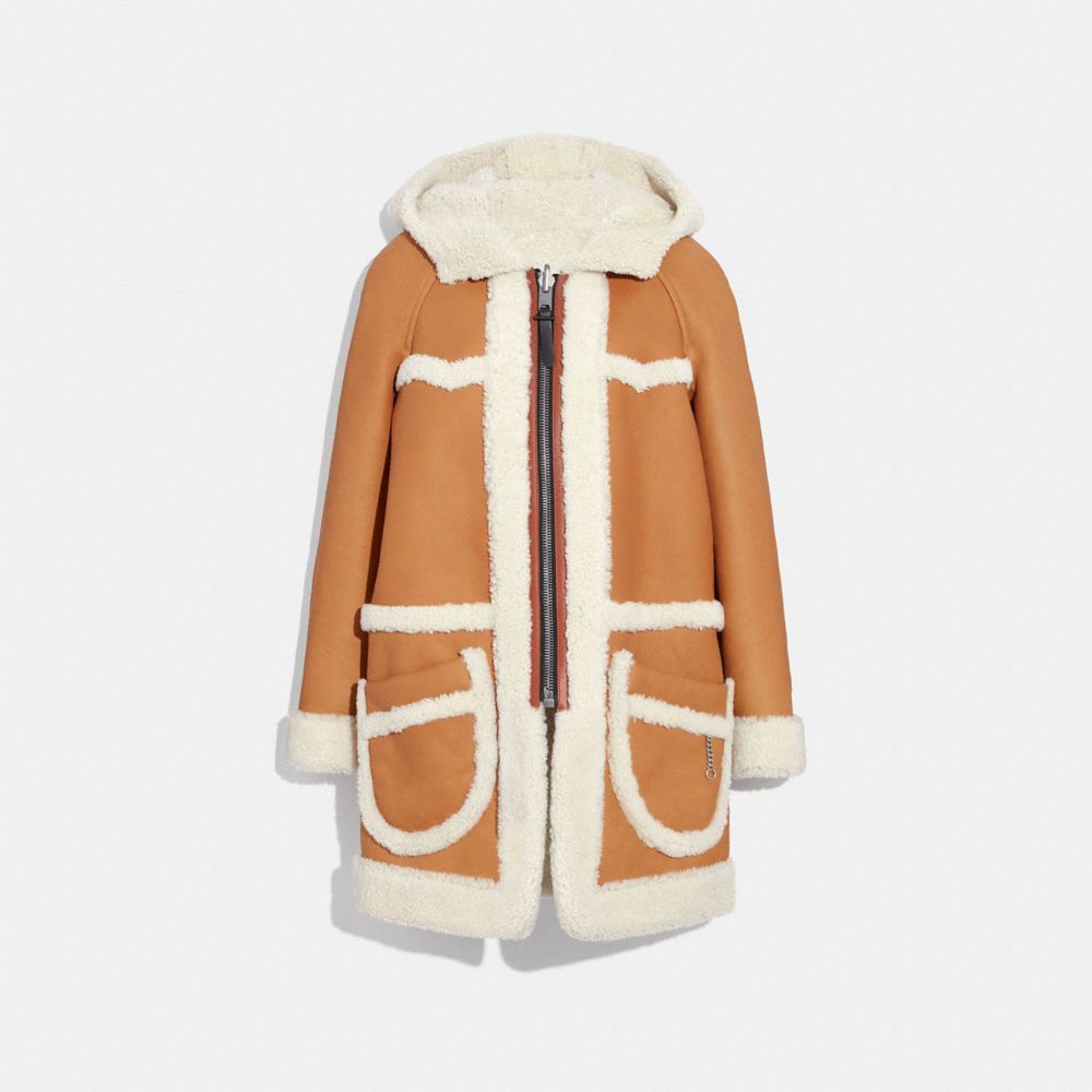 COACH®  Reversible Shearling Parka