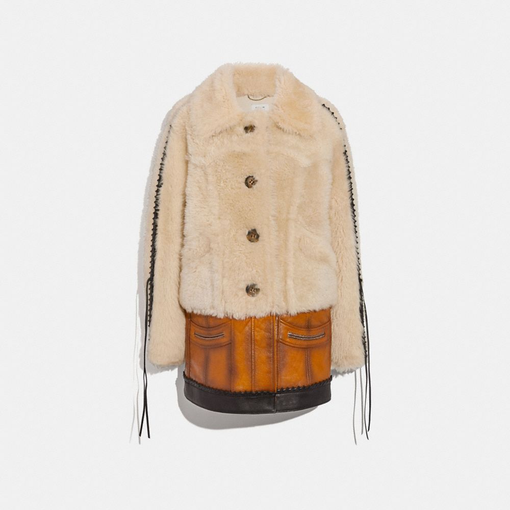 Shearling Leather Coat