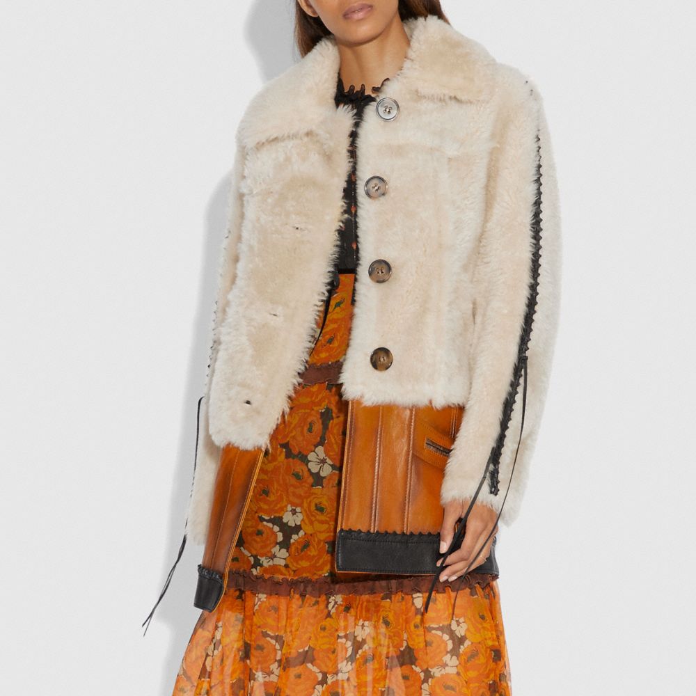 Shearling Leather Coat