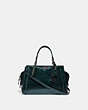COACH®,DREAMER 21,Leather,Small,Gunmetal/Metallic Ivy,Front View