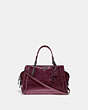 COACH®,DREAMER 21,Leather,Small,Gunmetal/Metallic Berry,Front View