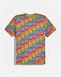 COACH®,RAINBOW SIGNATURE T-SHIRT,cotton,Rainbow Signature,Front View