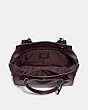 COACH®,DREAMER 36,Leather,Large,Gunmetal/Oxblood,Inside View,Top View