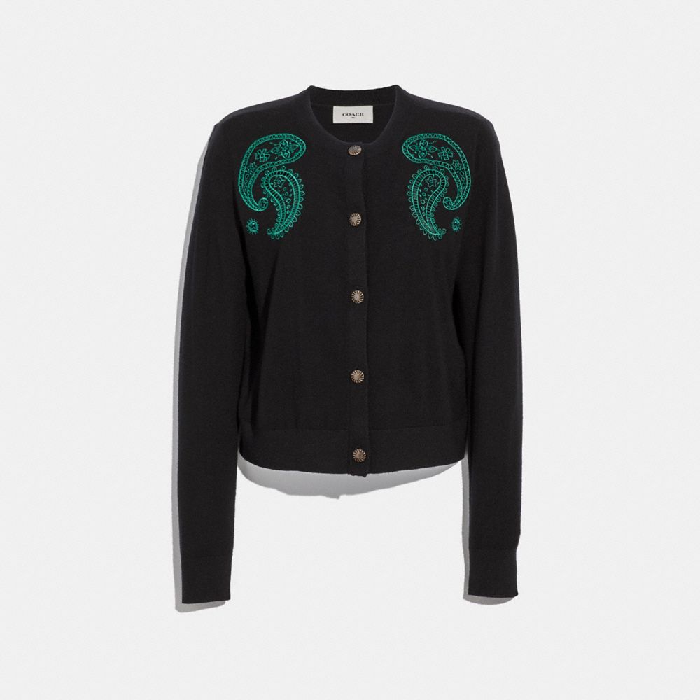 Bandana Crewneck Cardigan