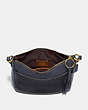 COACH®,CHAISE CROSSBODY IN SIGNATURE CANVAS,pvc,Medium,Charcoal/Midnight Navy/Gold,Inside View,Top View