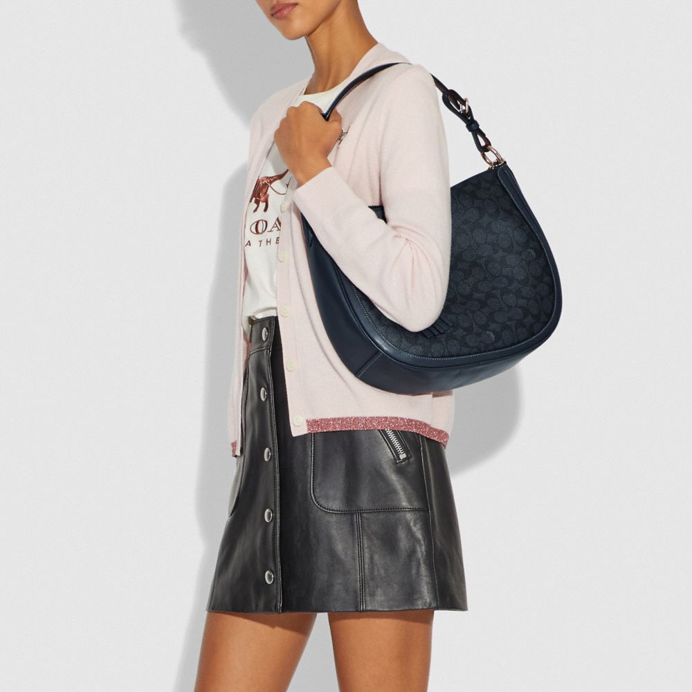 COACH®,Sutton Hobo In Signature Canvas,,Detail View