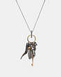 COACH®,WESTERN CHARM NECKLACE,Metal,Gold/Multi,Front View