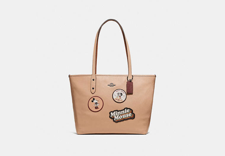 Minnie Mouse City Zip Tote With Patches