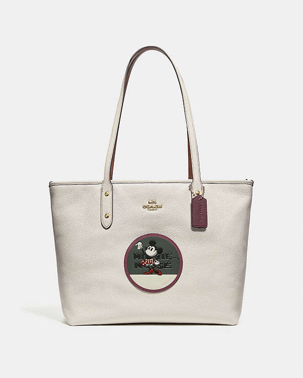 COACH Signature Disney Sleeping Beauty Patches City Zip Tote