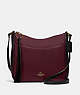 COACH®,CHAISE CROSSBODY BAG IN COLORBLOCK,Leather,Medium,Gold/Vintage Mauve Multi,Front View