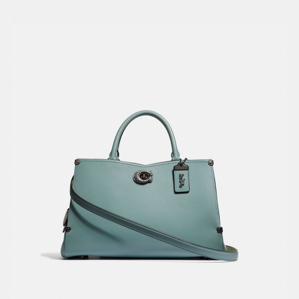 COACH®,Mason Carryall With Snakeskin Detail,,Front View