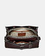 COACH®,MASON CARRYALL WITH SNAKESKIN DETAIL,Leather,Large,Pewter/Oxblood,Inside View,Top View