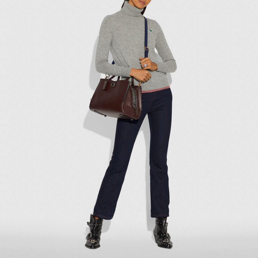 COACH®,Mason Carryall With Snakeskin Detail,,Detail View
