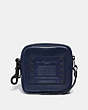 COACH®,POUCH 12 WITH STUDS,Leather,DARK NAVY,Front View