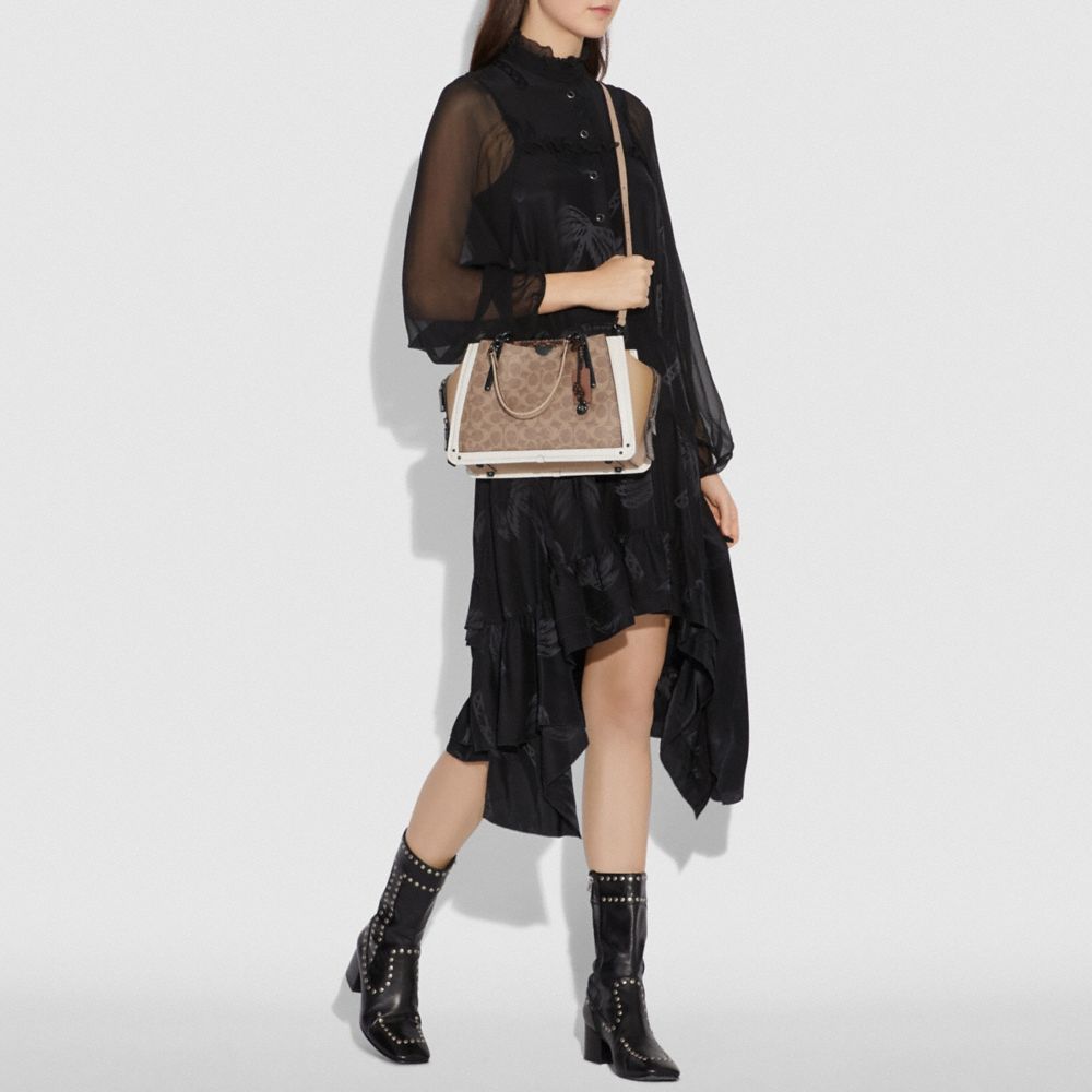 COACH®,Dreamer In Signature Canvas With Snakeskin Detail,,Detail View