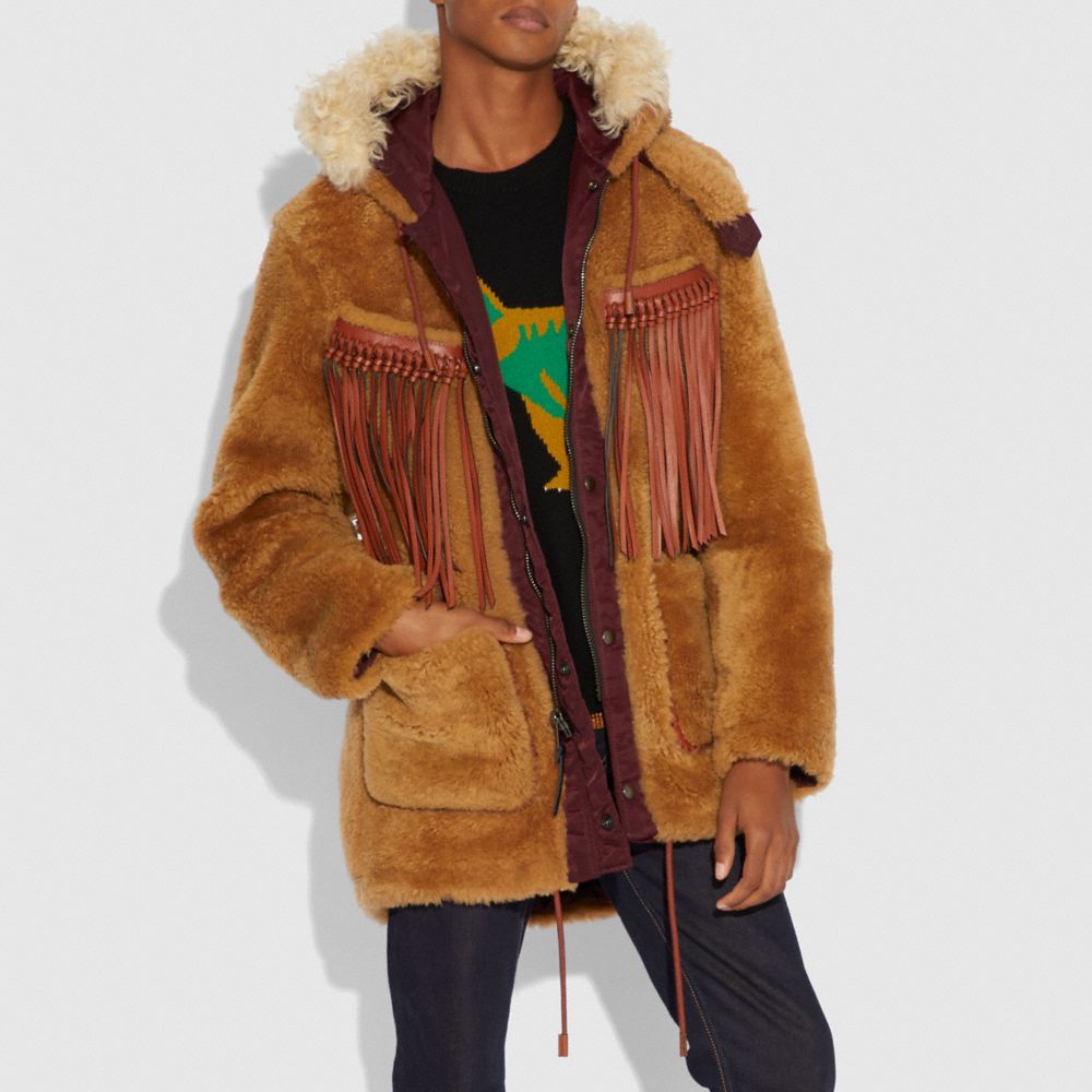 Western Parka With Fringe